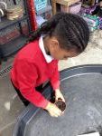 Child planting