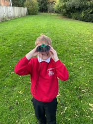 Child searching for clues