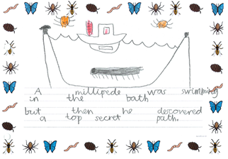 Child's poem about bugs