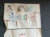 Child's cave painting