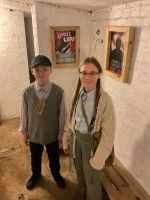 Children in the air-raid shelter
