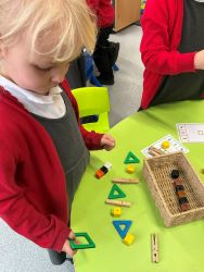 Child learning counting