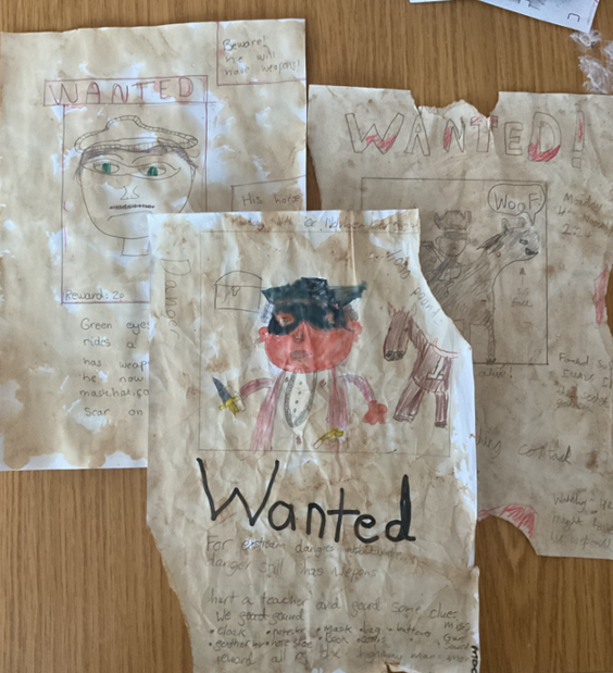 Wanted Poster made by pupils 