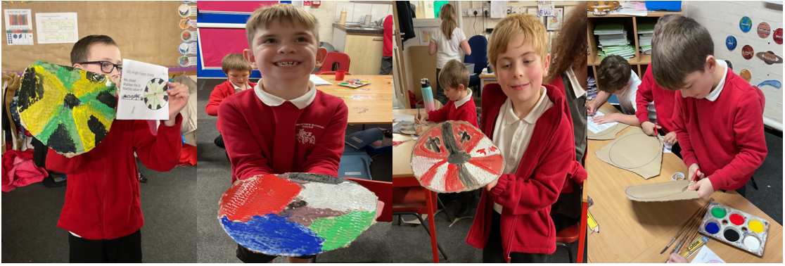 Children Making shields