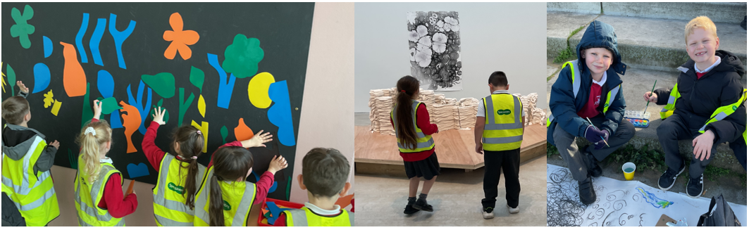 Pupils exploring and creating in the Turner Galary 