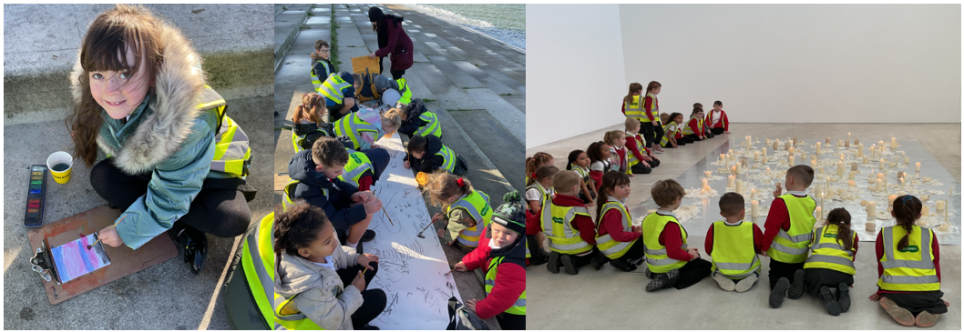 Pupils exploring and creating in the Turner Galary 