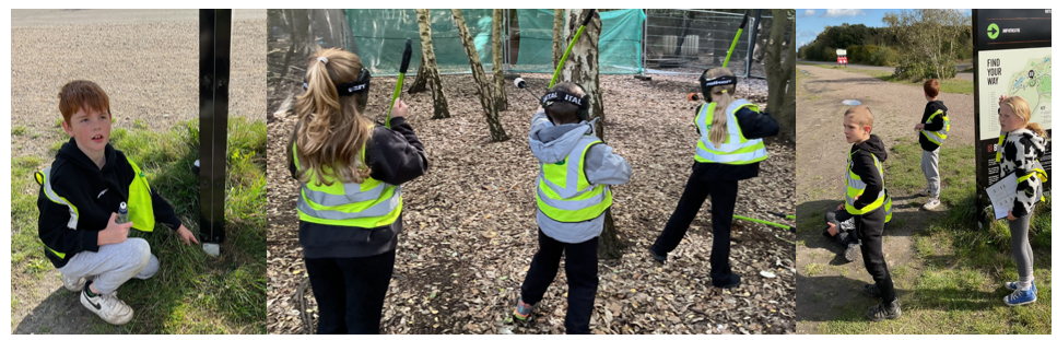 Pupils doing activities in Betteshanger 