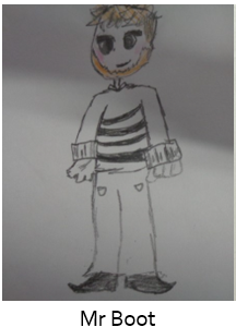 Drawing of Mr Boot