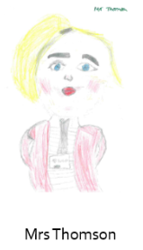 Drawing of Mrs Thomson