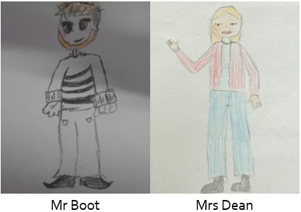 Drawings of the teachers