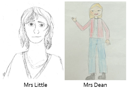 Drawings of the teachers