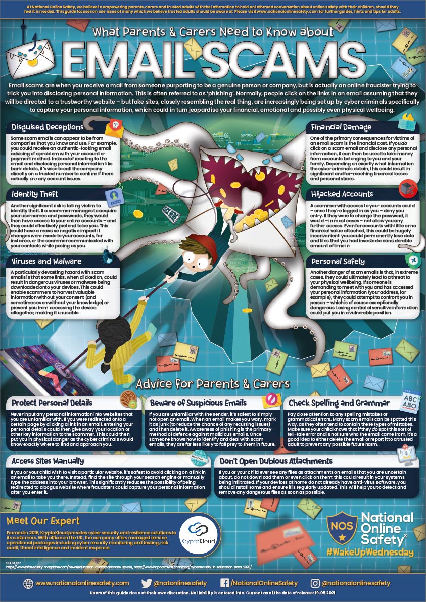 Email Scams  ​​Guide link image