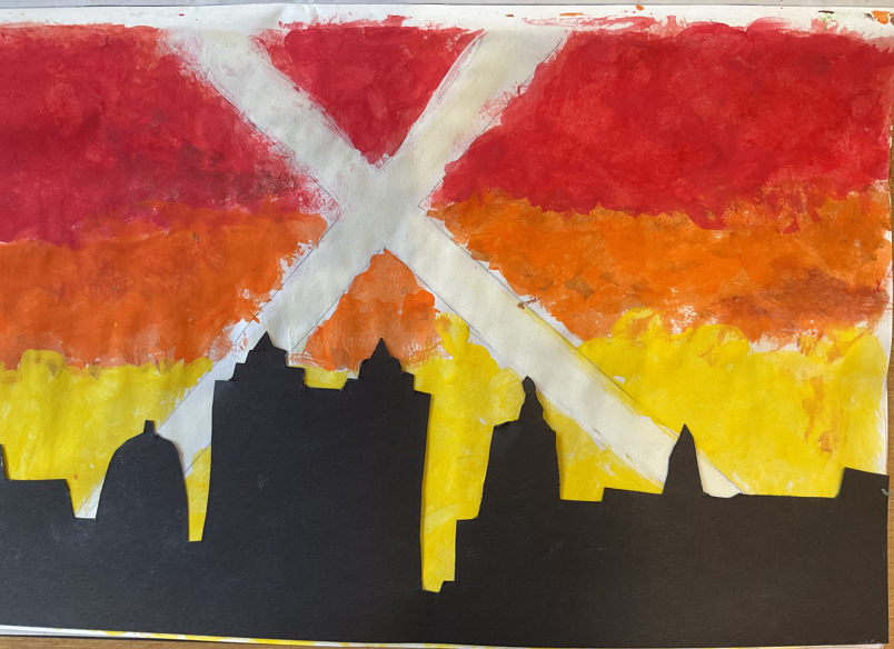 painting 'blitz art' 