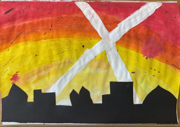 painting 'blitz art' 
